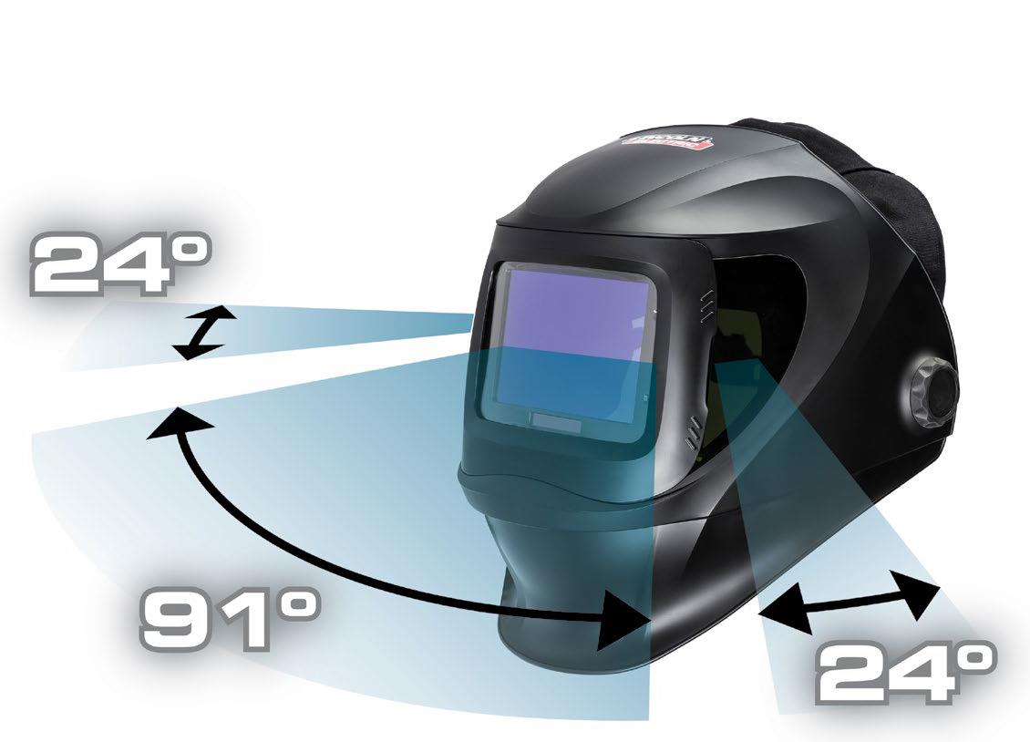 K3540-3-CE  Lincoln Viking 3250D FGS Flip Up Auto Darkening Welding Helmet, 4C Shades 5 - 13